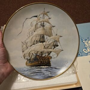 80s Royal Cornwall "The Refanu" Collector Plate by Artist D'Estrehan